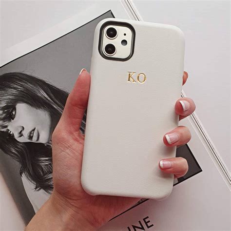 White Leather Smartphone Case 